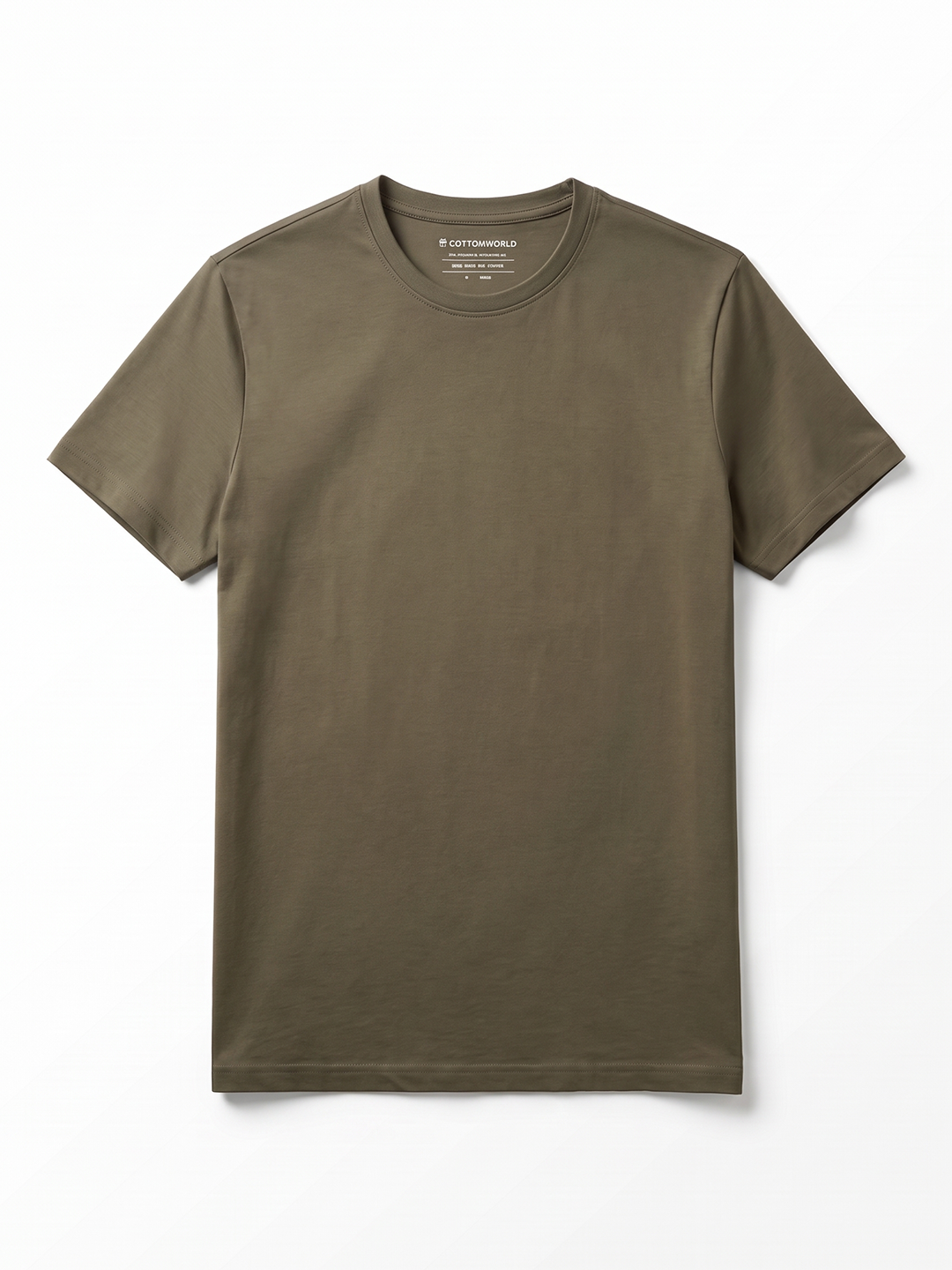 Men's 100% Cotton  Regular Fit Tshirt Brown