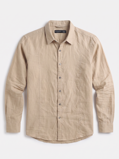 Men's Tencel Linen Regular Fit Shirt Natural