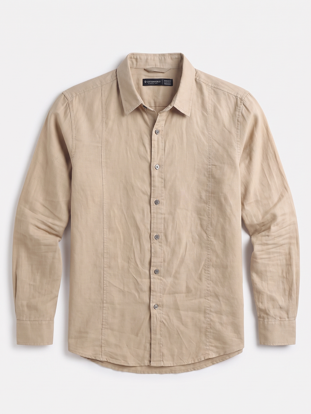 Men's Tencel Linen Regular Fit Shirt Natural