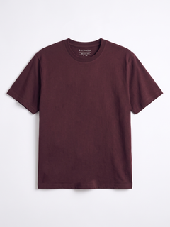 Men's 100% Cotton Relax Fit Tshirt Wine
