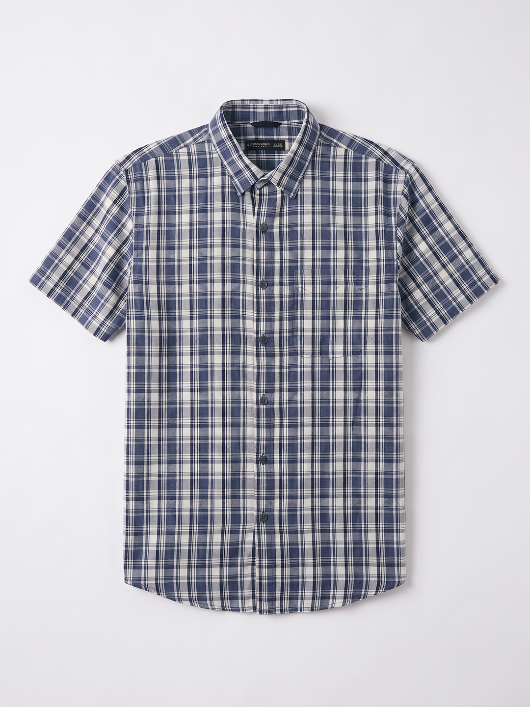 Men's 100% Cotton Regular Fit Shirt Navy