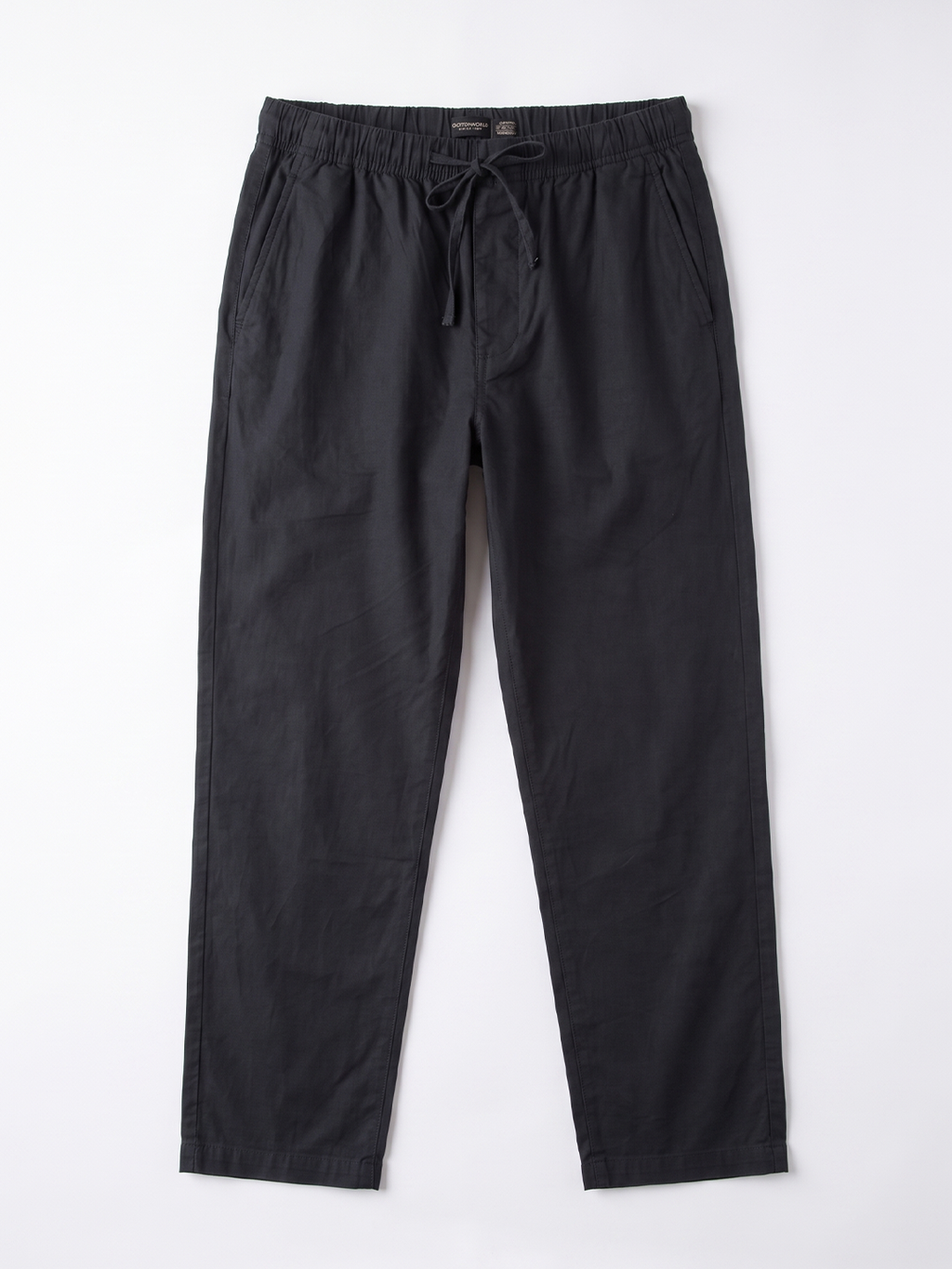 Men's Cotton Lycra Regular Fit Pocket Pants Black