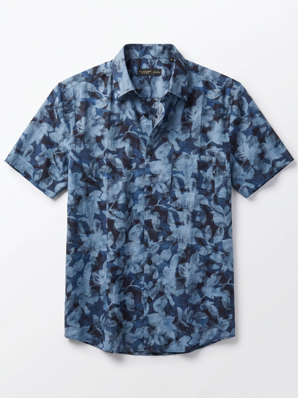 Men's Navy Modal Cotton Regular Fit Shirt