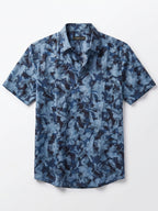Men's Navy Modal Cotton Regular Fit Shirt