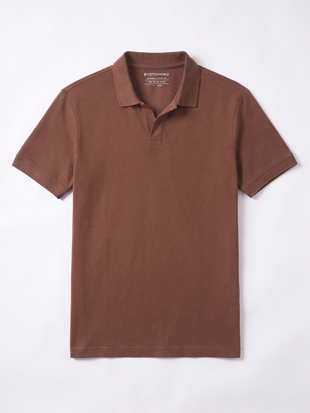 Men's 100% Cotton  Regular Fit Tshirt Brick