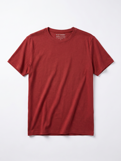Men's Brick Cotton Bamboo Elastane Regular Fit Tshirt