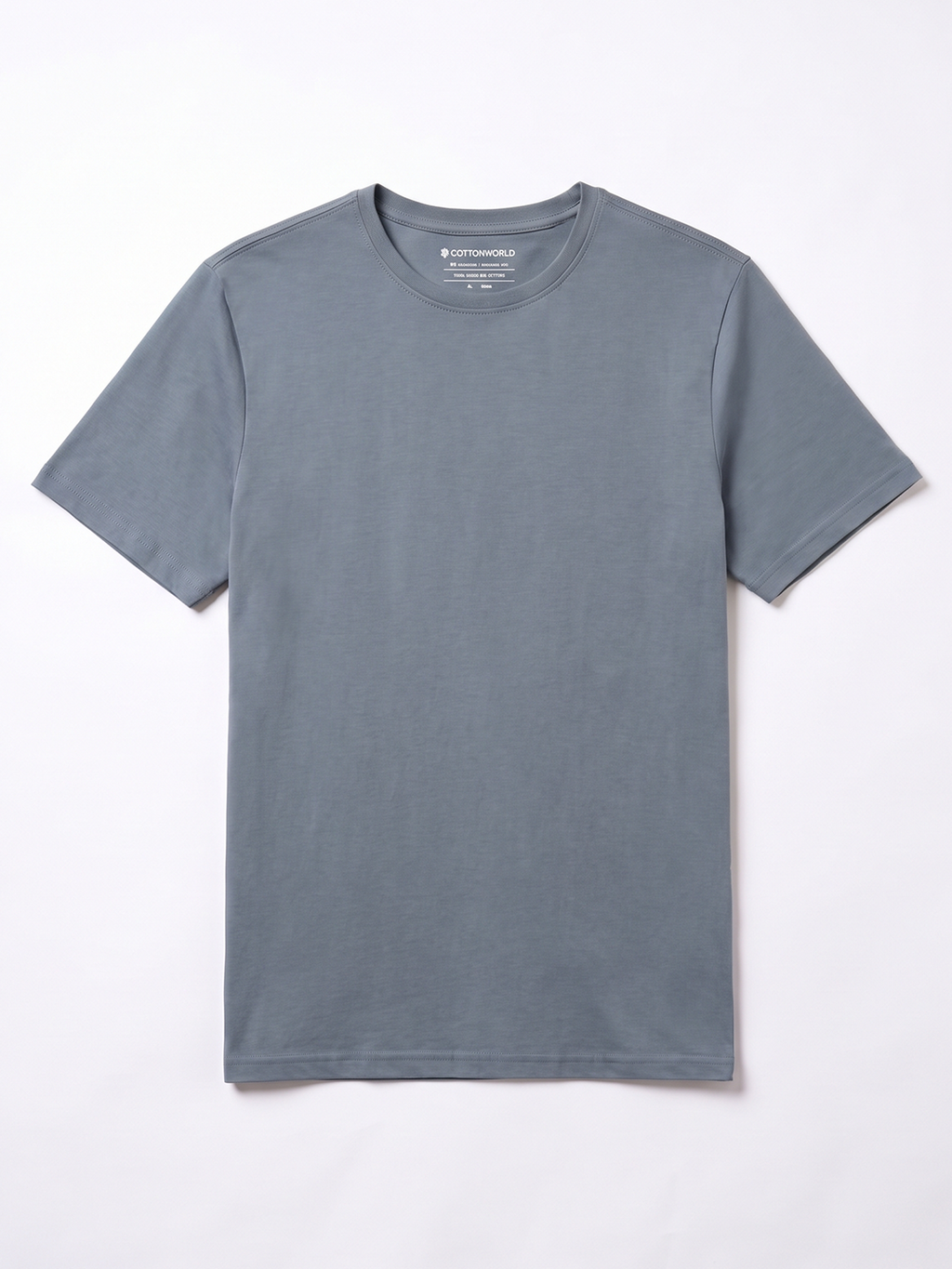 Men's 100% Cotton Regular Fit Tshirt Blue