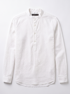 Men's White 100% Cotton Regular Fit Shirt