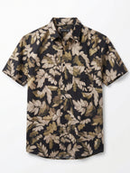 Men's Olive Modal Cotton Regular Fit Shirt