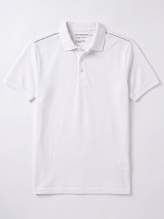 Men's White Cotton Elastane Slim Fit Tshirt