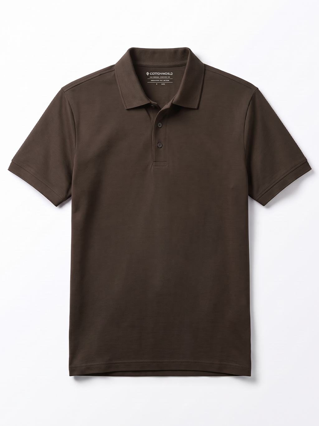 Men's 100% Cotton  Regular Fit Tshirt Brown