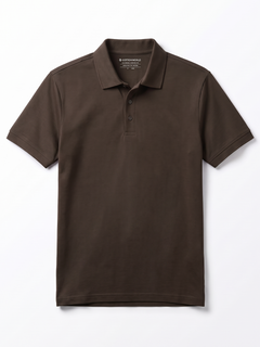 Men's 100% Cotton  Regular Fit Tshirt Brown