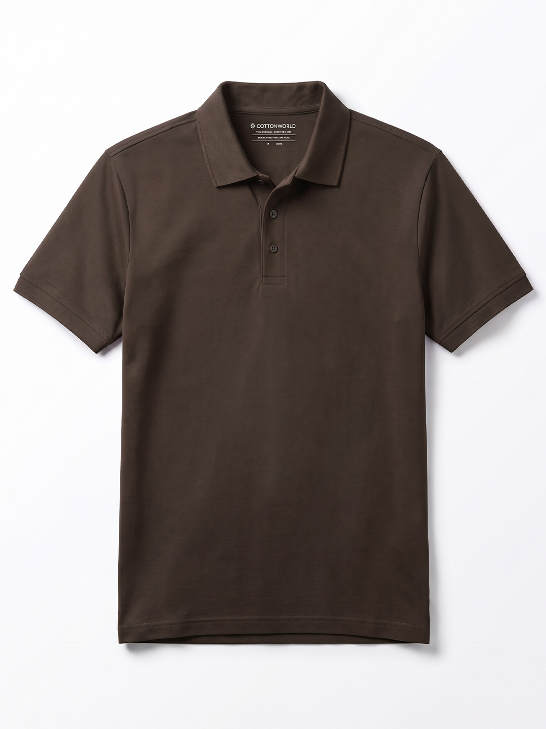 Men's 100% Cotton  Regular Fit Tshirt Brown