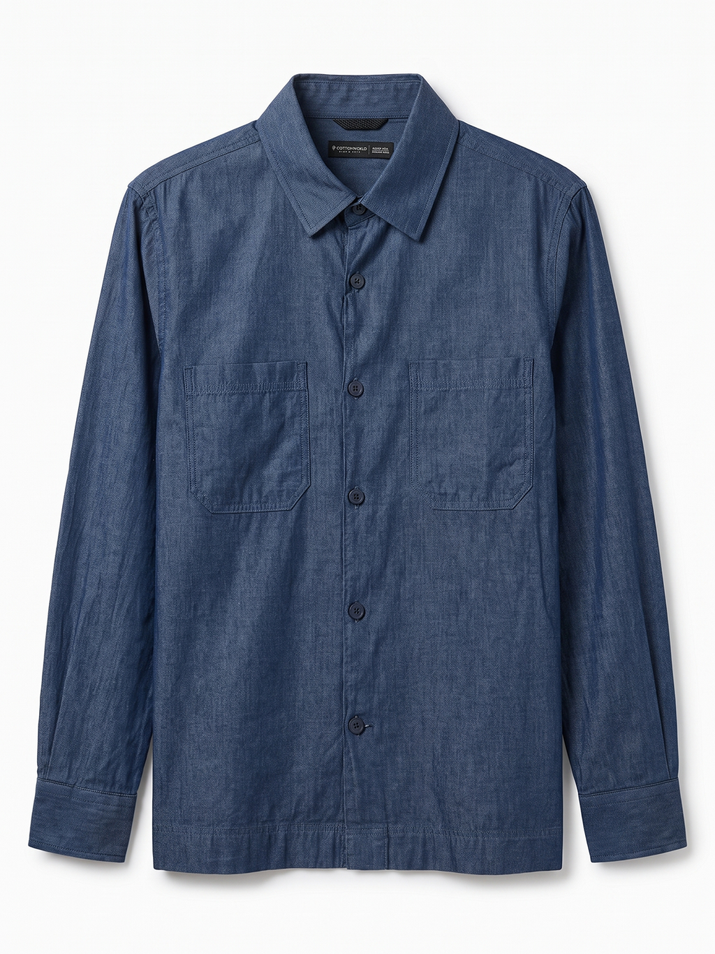 Men's 100% Cotton Regular Fit Jacket Navy