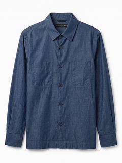 Men's 100% Cotton Regular Fit Jacket Navy
