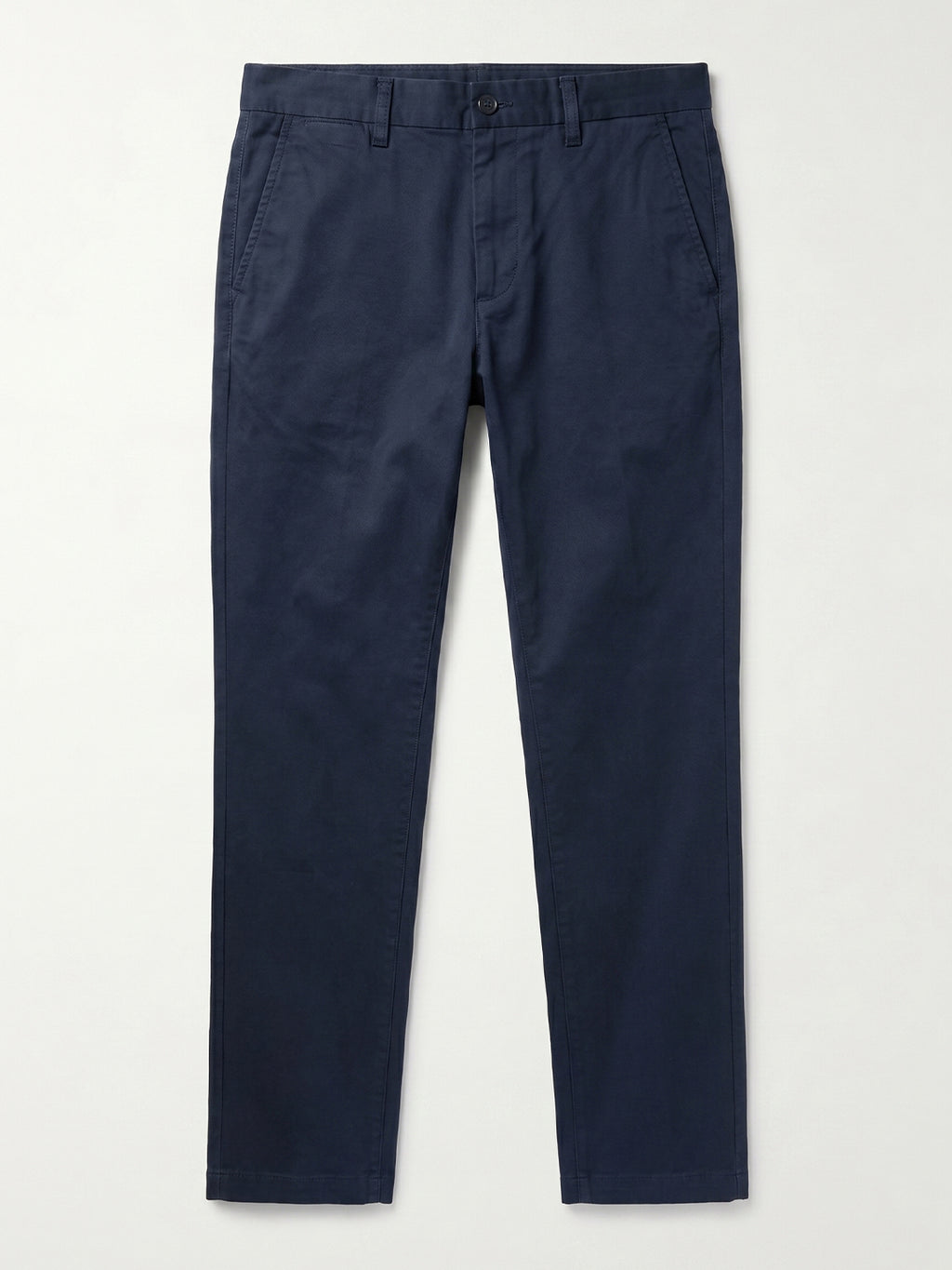 Men's Navy Cotton Lycra Slim Fit Pant