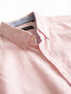 Men's Pink 100% Cotton Regular Fit Shirt