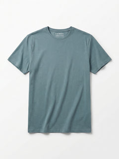 Men's Olive Cotton Bamboo Elastane Regular Fit Tshirt