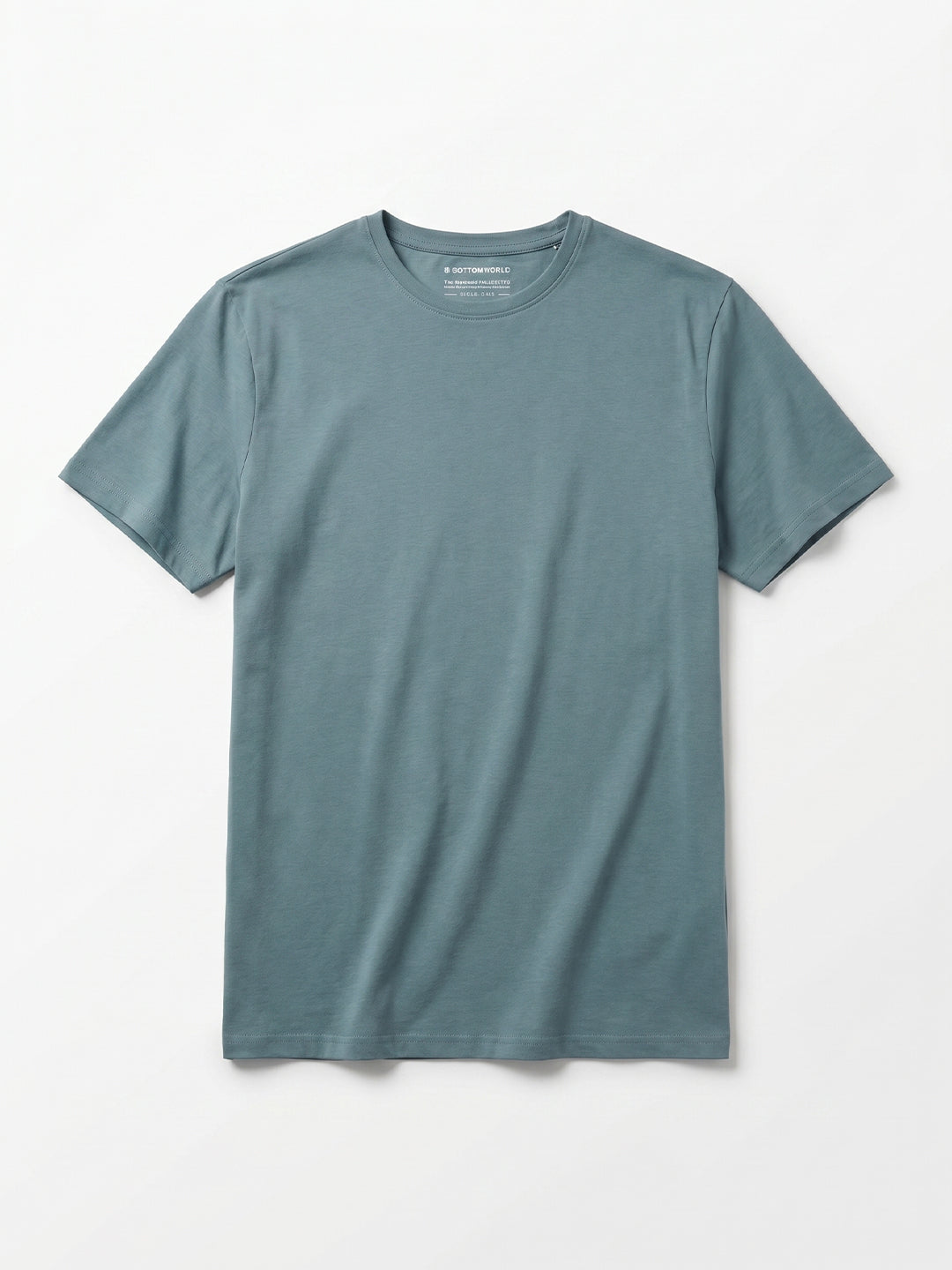Men's Olive Cotton Bamboo Elastane Regular Fit Tshirt