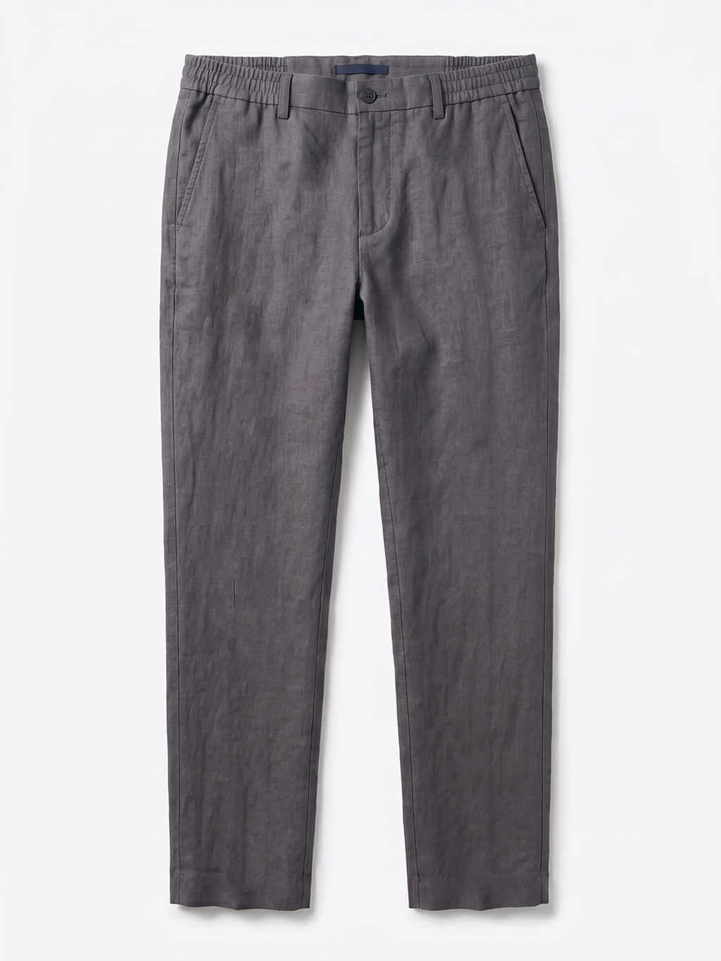 Men's Slate 100% Linen Regular Fit Pant