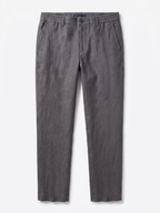 Men's Slate 100% Linen Regular Fit Pant