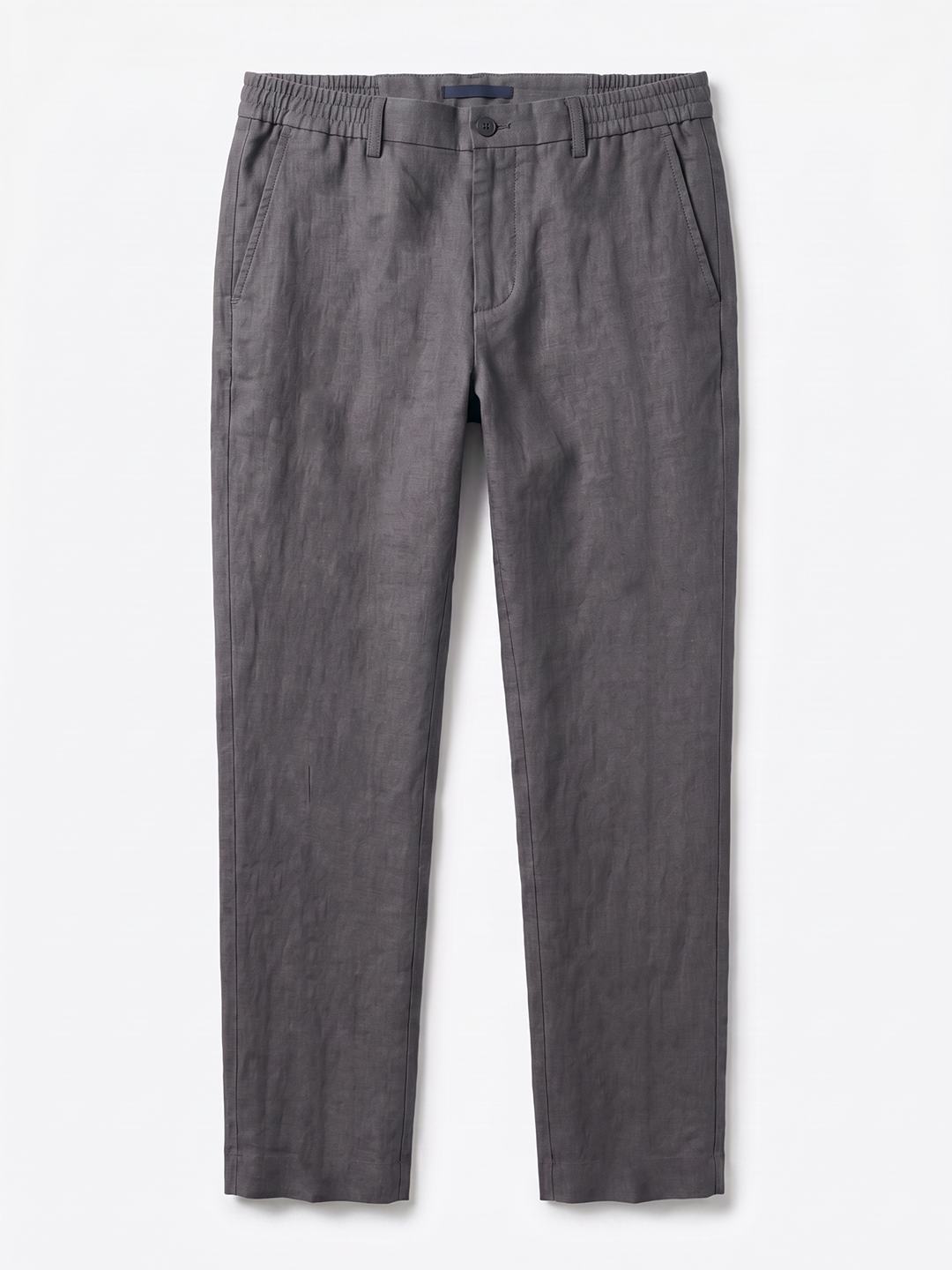 Men's Slate 100% Linen Regular Fit Pant