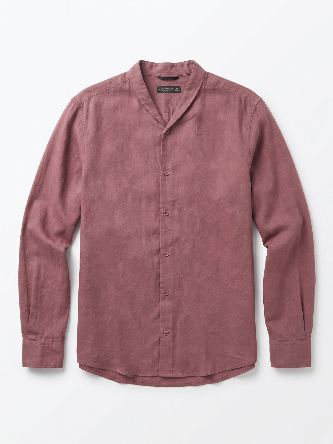 Men's Red Tencel Linen Regular Fit Shirt