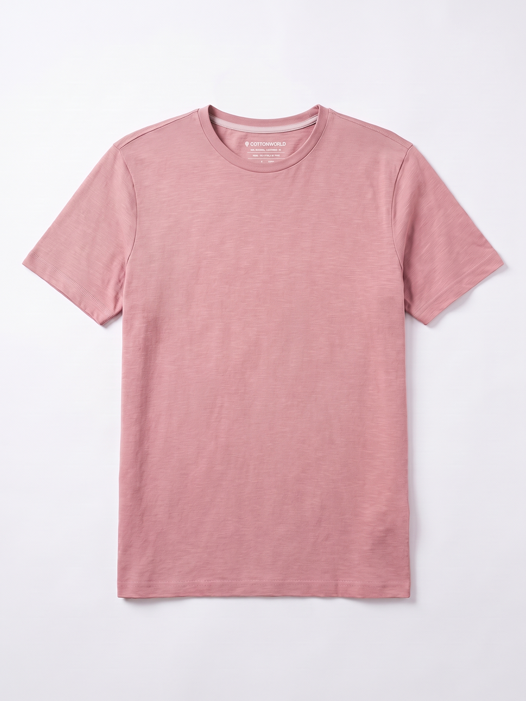 Men's 100% Cotton  Regular Fit Tshirt Pink