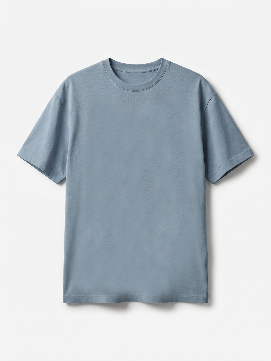 Men's Blue 100% Organic Cotton Regular Fit Tshirt