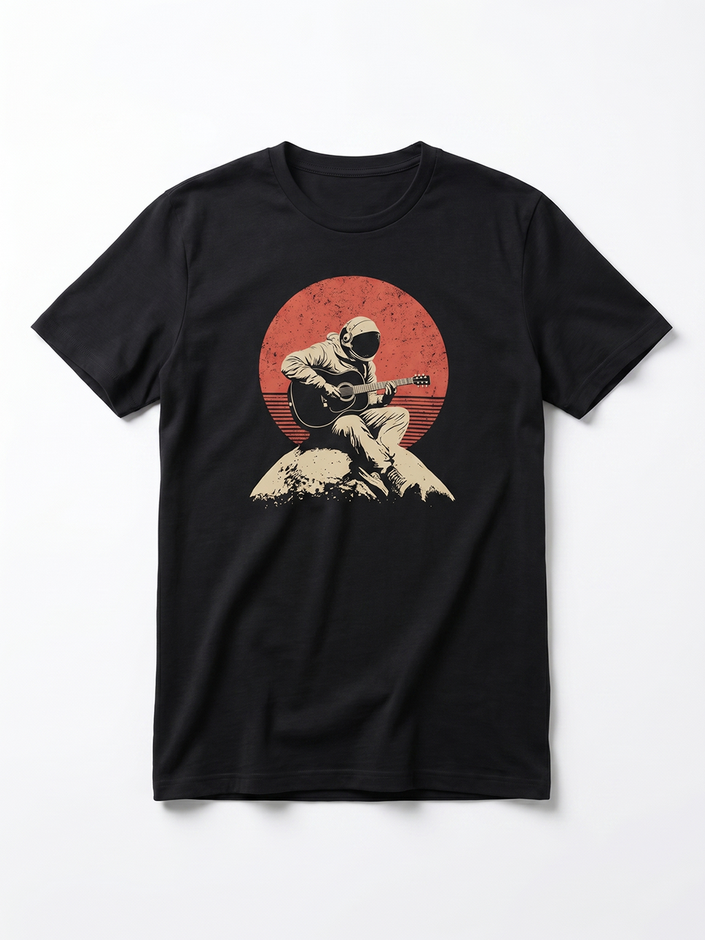 Men's Black 100% Organic Cotton Regular Fit Tshirt