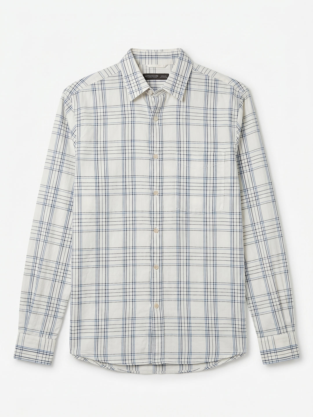 Men's Sand 100% Cotton Regular Fit Shirt