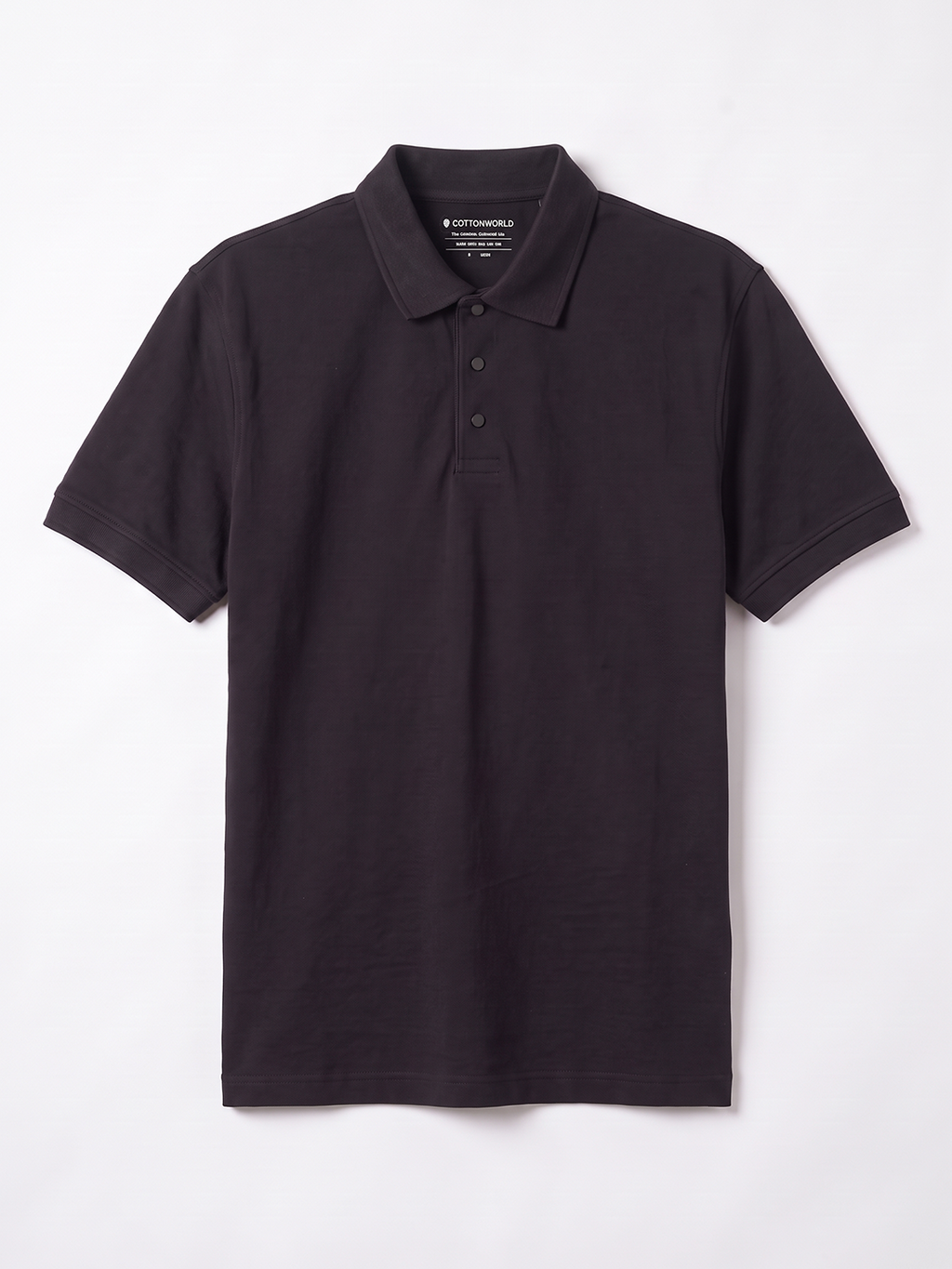 Men's 100% Cotton  Regular Fit Tshirt Black