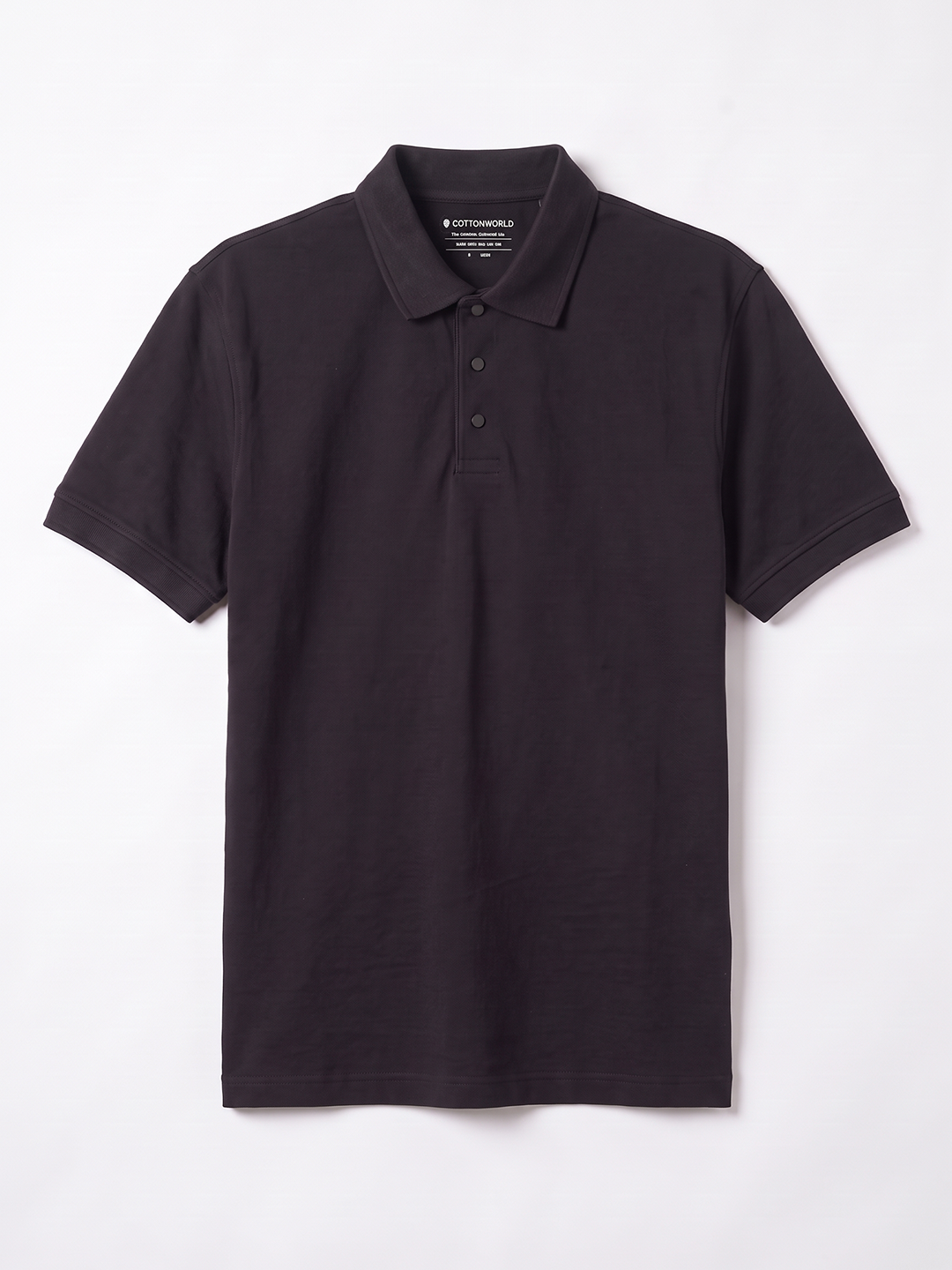 Men's 100% Cotton  Regular Fit Tshirt Black