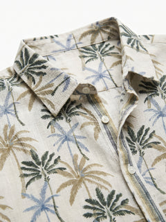 Men's Green 100% Modal Regular Fit Shirt