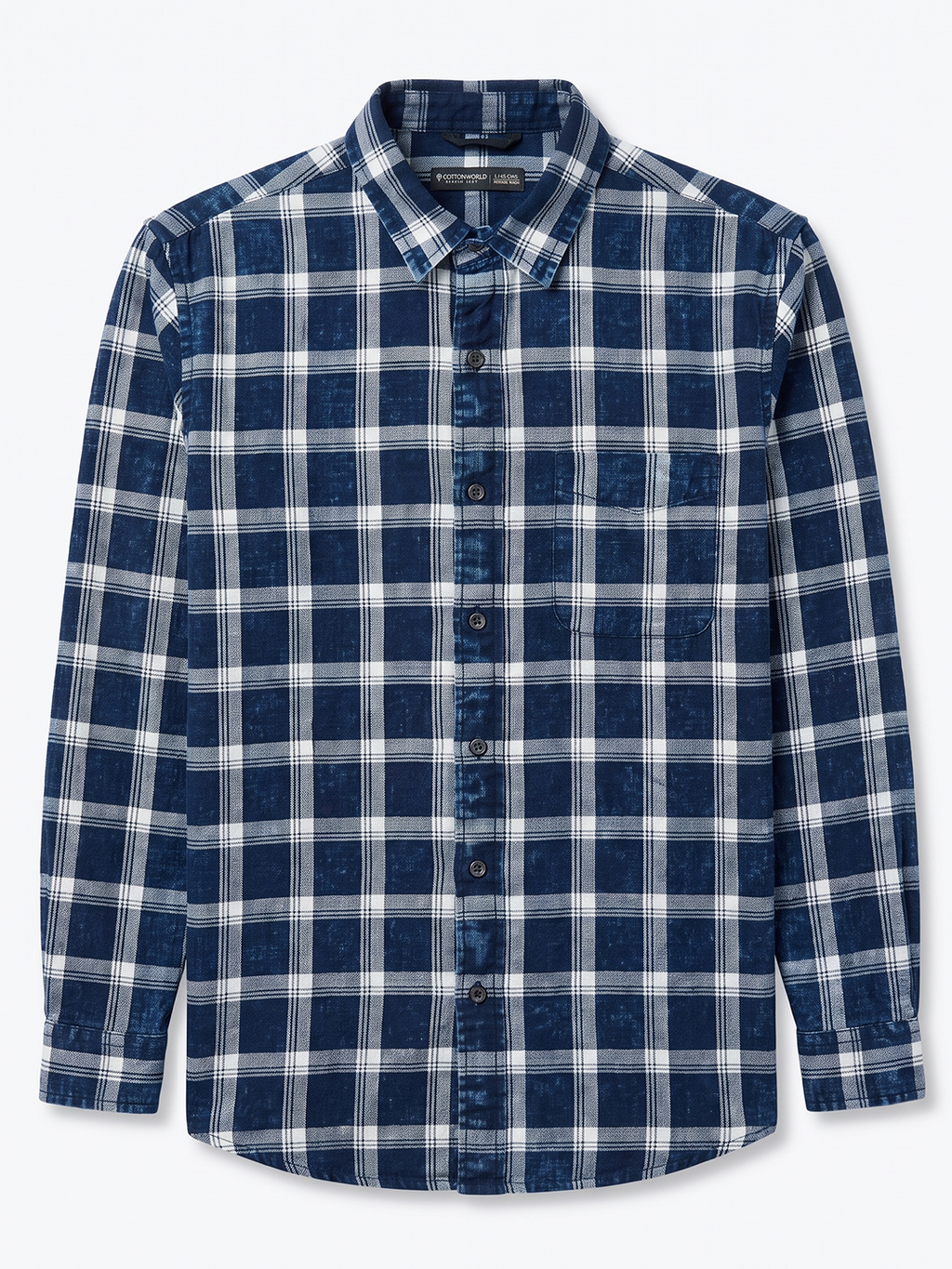 Men's 100% Cotton Regular Fit Shirt Navy