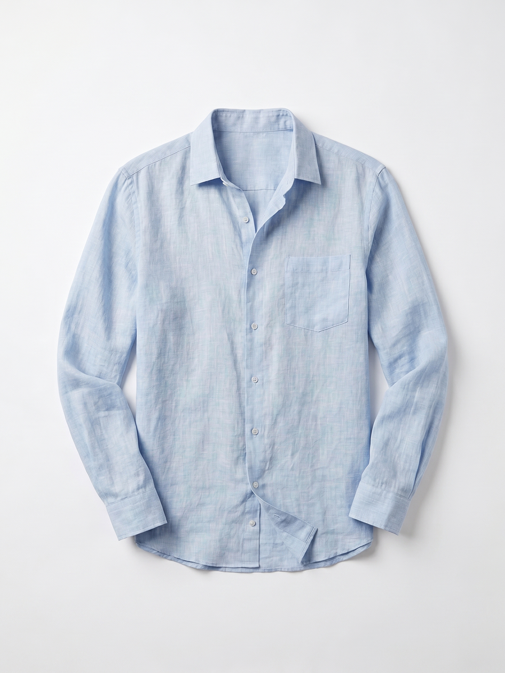 Men's Sky 100% Linen Regular Fit Shirt