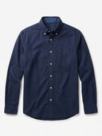 Men's Navy Oxford 100% Cotton Regular Fit Shirt