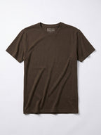 Men's Brown Cotton Bamboo Elastane Regular Fit Tshirt