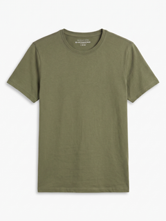 Men's Green 100% Organic Cotton Regular Fit Tshirt
