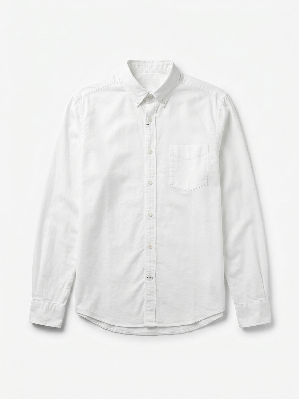 Men's White Oxford 100% Cotton Regular Fit Shirt