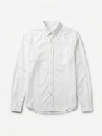 Men's White Oxford 100% Cotton Regular Fit Shirt