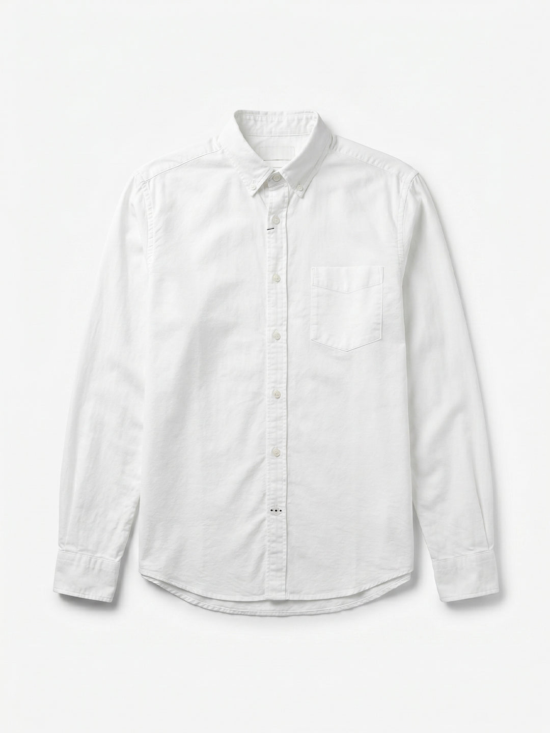 Men's White Oxford 100% Cotton Regular Fit Shirt