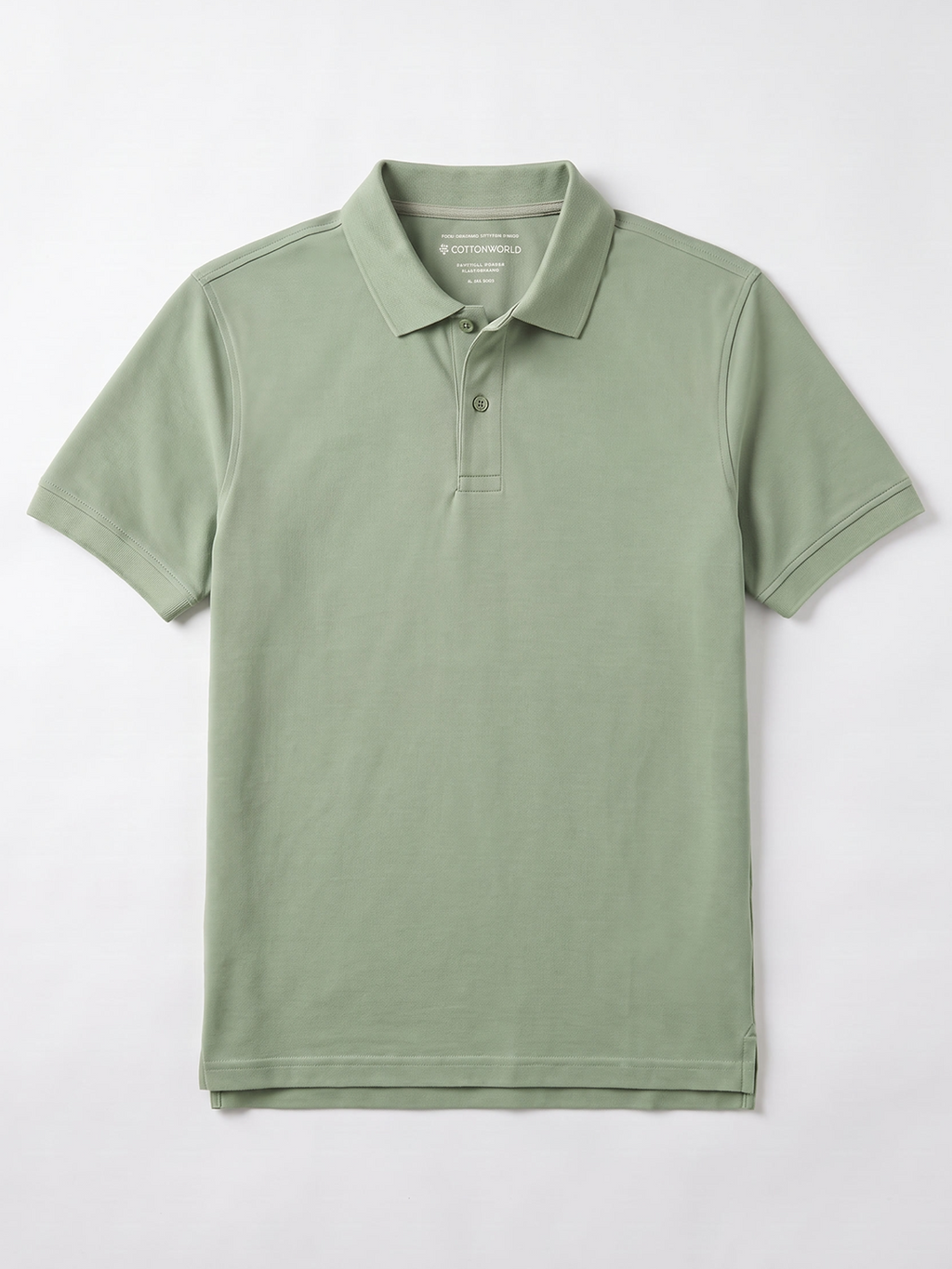 Men's Green 100% Organic Cotton Regular Fit Tshirt