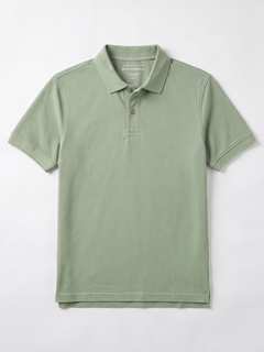 Men's Green 100% Organic Cotton Regular Fit Tshirt