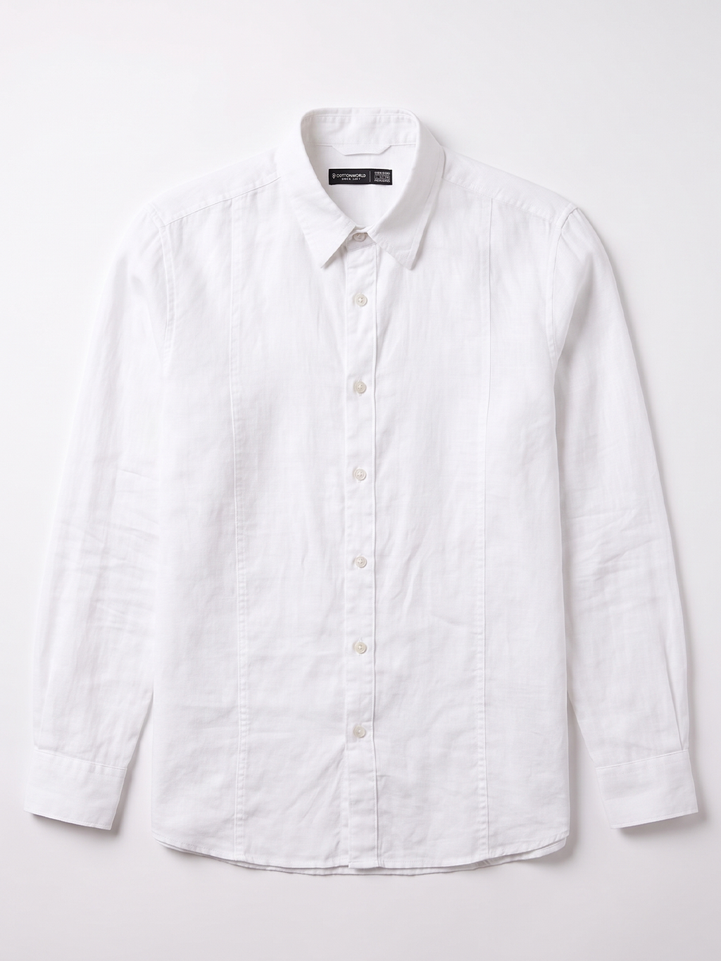 Men's Tencel Linen Regular Fit Shirt White