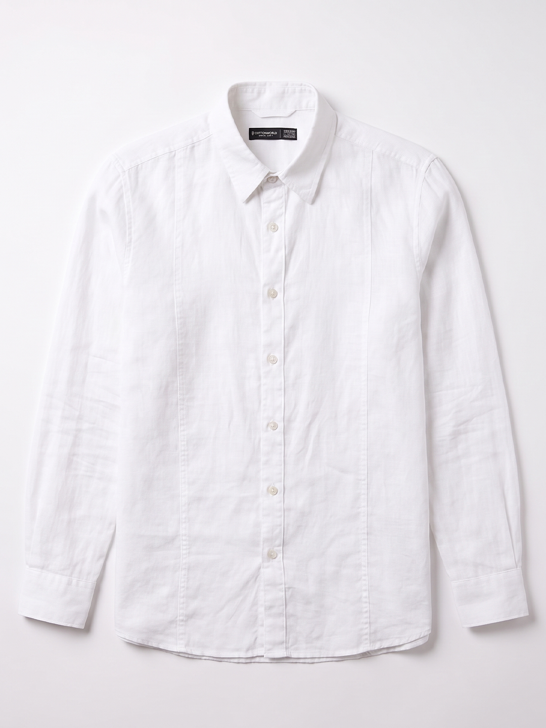 Men's Tencel Linen Regular Fit Shirt White