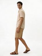 Men's Offwhite 100% Cotton Regular Fit Shirt