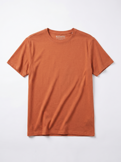 Men's Rust Cotton Bamboo Elastane Regular Fit Tshirt