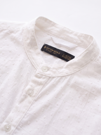 Men's White 100% Cotton Regular Fit Shirt