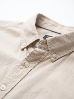 Men's Natural Oxford 100% Cotton Regular Fit Shirt